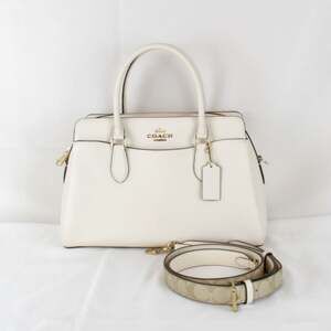 COACH CH290 bag handbag leather white women's